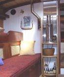 Port berths and trawler specification diesel heating stove